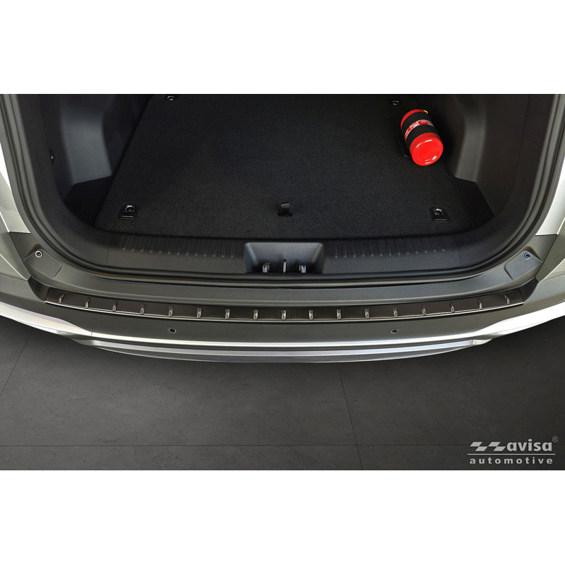 Avisa Protection de seuil arrière inox noir sur mesure pour Omoda 5 2024- 'Ribs'