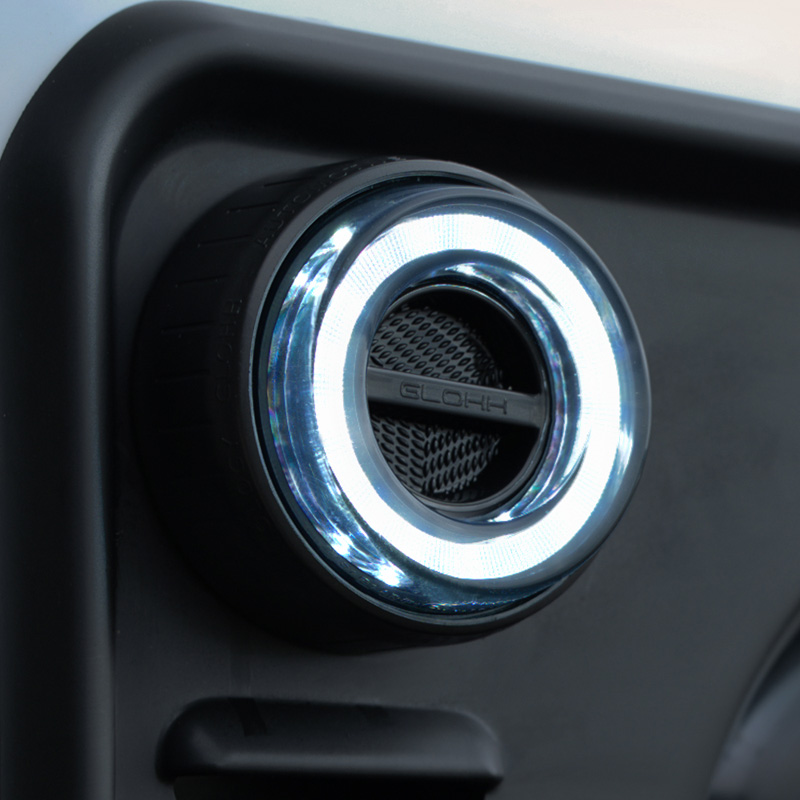 Glohh GL-2 Feux avants LED sur mesure pour Landrover 90/110 1983-1990 & Defender (LD) 1990-2016 - Claire (4-pièces)