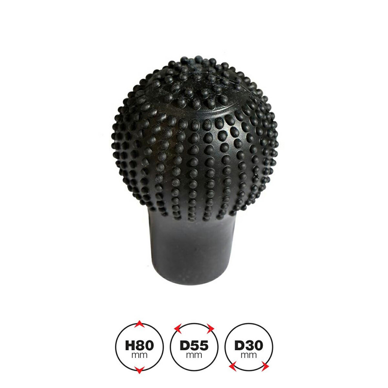 Simoni Racing Housse pour Pommeau de Vitesse Grip - Silicone Noir