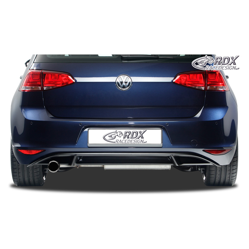 Jupe arrière 'Diffuseur' sur mesure pour Volkswagen Golf VII HB 3/5-portes 2012- excl. GTi/GTD (PUR)
