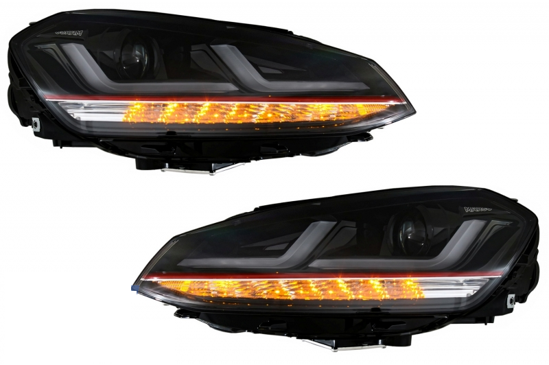 Koplampen passend voor VW Golf VII OSRAM FULL LED GTI Rood