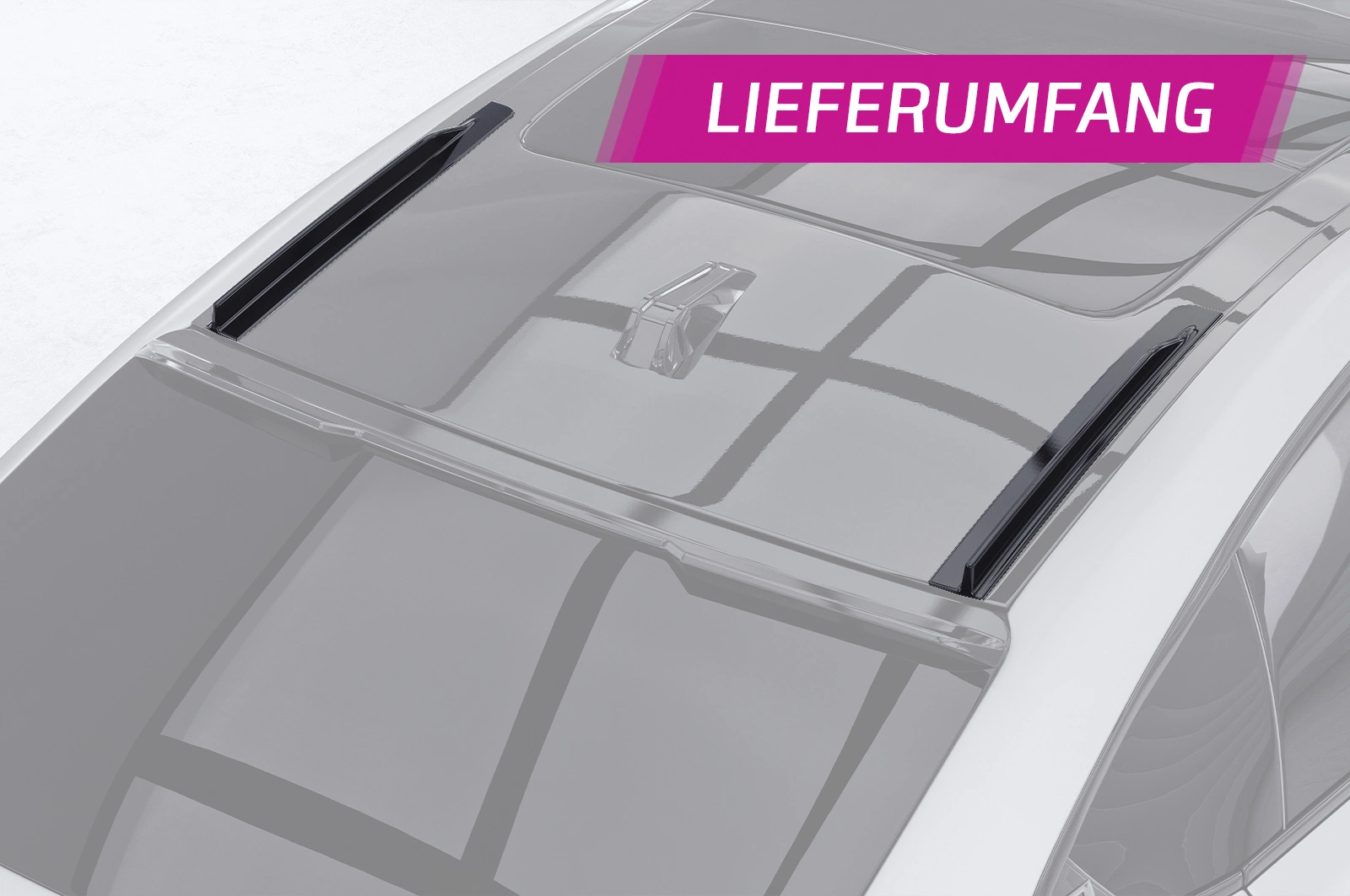 Spoiler arrière sur mesure pour BMW Série 2 F74 Gran Coupe 2024- (ABS Noir Luisant)