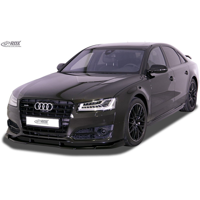 Jupes latérales 'Slim' sur mesure pour Audi A8 (4H) 2010-2017 (ABS noir luisant)