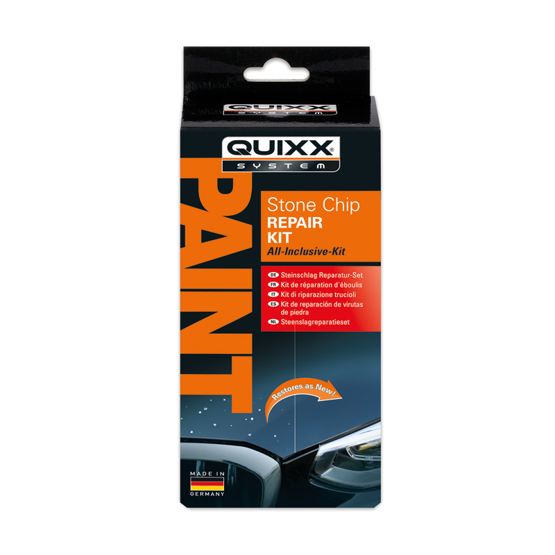 Quixx Stone Chip Repair Kit / Kit de réparation des impacts de gravillons - Universel - sans stylo à peinture