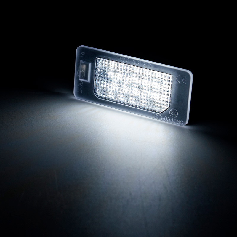 Éclairage de Plaque d'Immatriculation LED sur mesure pour Fiat 500X (6X) 2018-2022 / 500X (7X) 2021- / 500e 2020- / Abarth 500 EV 2023- & Alfa Romeo Tonale 2022-