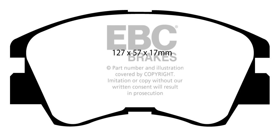 EBC Brakes MITSUBISHI Shogun 2.5 TD (L044) 87-90 Remblokken voor