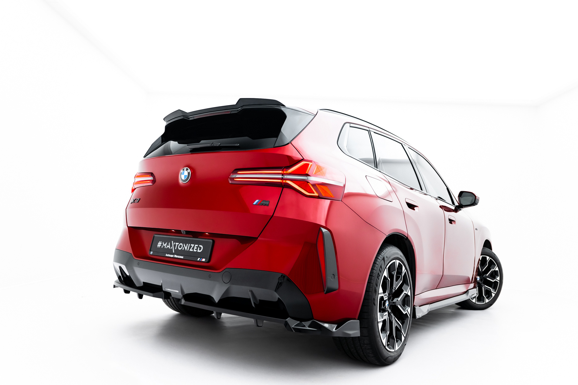 Diffuser passend voor BMW X3 M-Pack G45 Glans Zwart