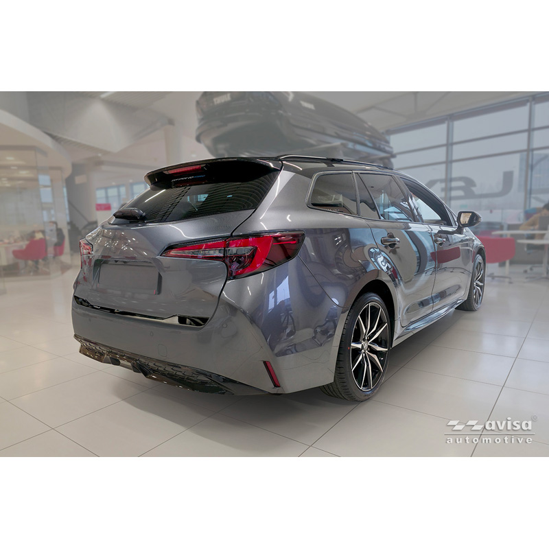 Avisa Moulure de hayon en Inox Noir Chrome sur mesure pour Toyota Corolla Touring Sports (E21) 2019-