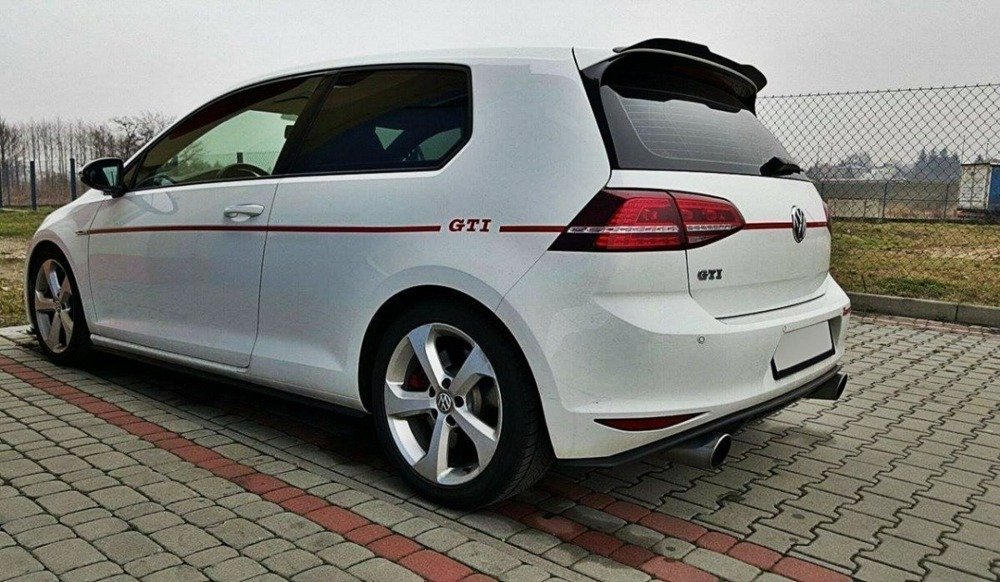 Opzetstuk Spoiler VW Golf 7 GTI / R Glans Zwart Maxton