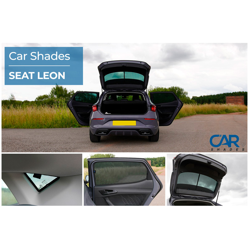 Set de Car Shades sur mesure pour Seat Leon IV HB 5-portes 2020- (6-pièces)