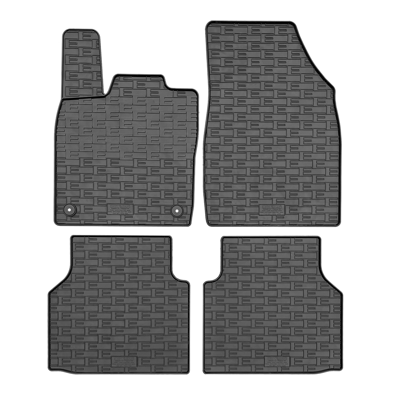 CIKCAR Set tapis de caoutchouc sur mesure pour Ford Explorer EV (CX740) 2024- & Capri EV (CX740L) 2024- (4-pièces + points de fixage)