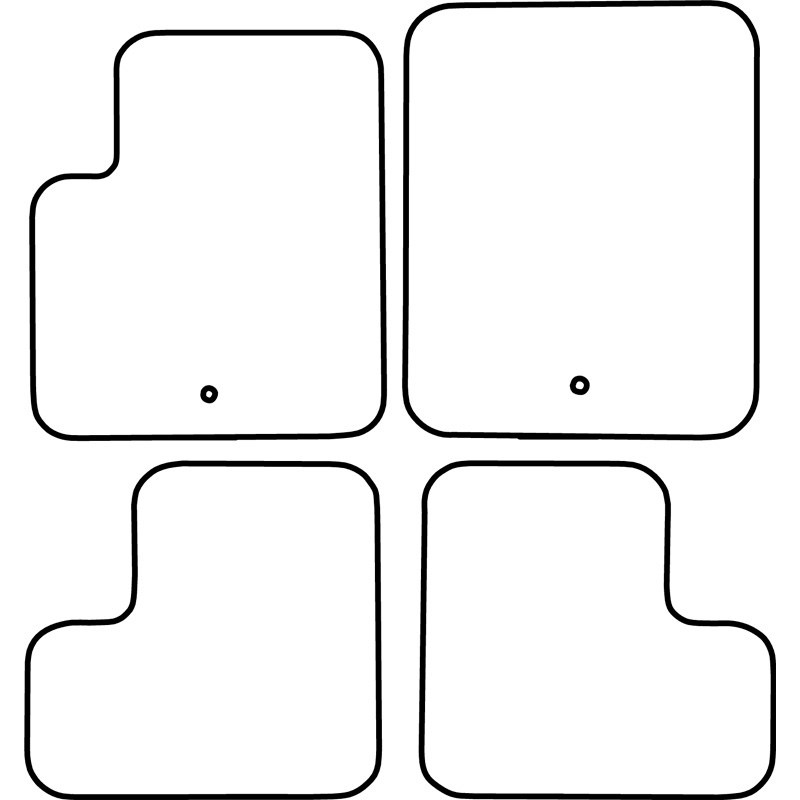 Set de tapis de sol sur mesure pour Dodge Caliber 2006-
