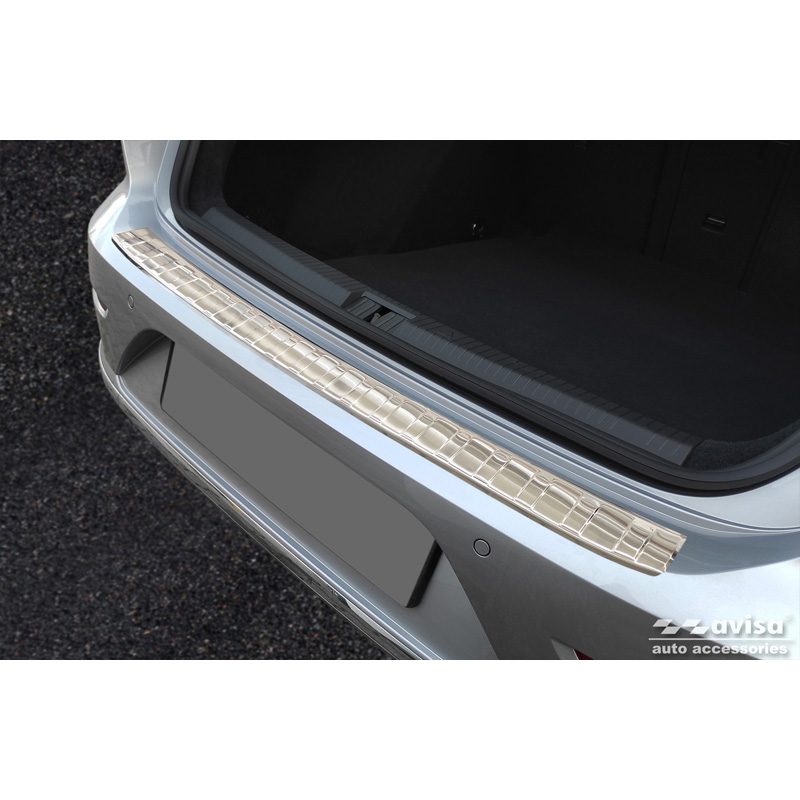 Protection de seuil arrière inox sur mesure pour Volkswagen Arteon Shooting Brake incl. eHybrid 2020- 'Ribs'