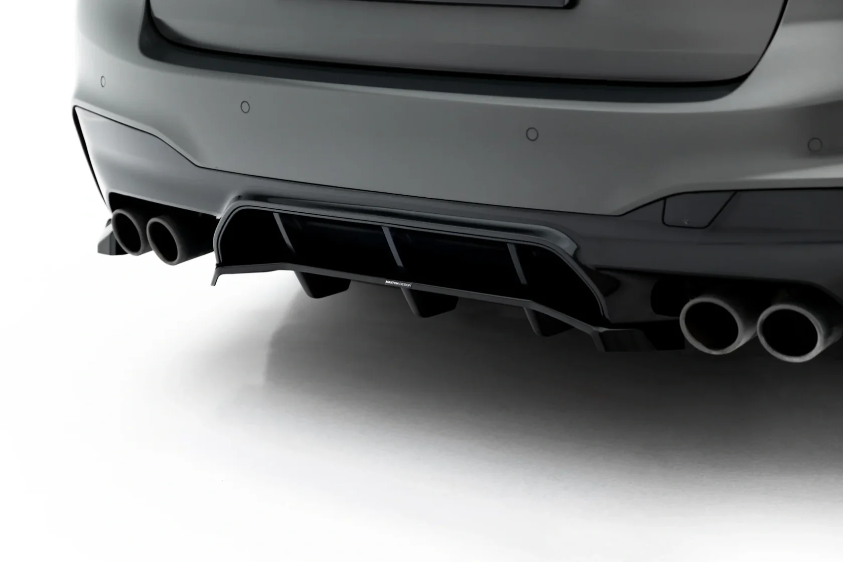 Diffuser passend voor BMW M5 F90/F90 Facelift Maxton Glans Zwart