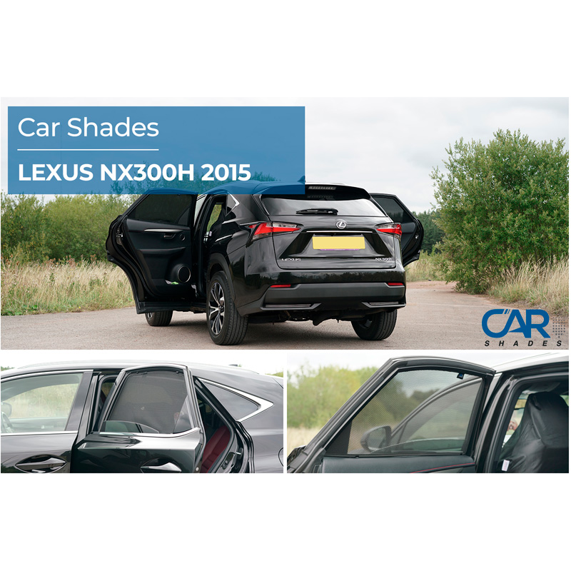 Set de Car Shades (portes arrières) sur mesure pour Lexus NX 2014-2021 (2-pièces)