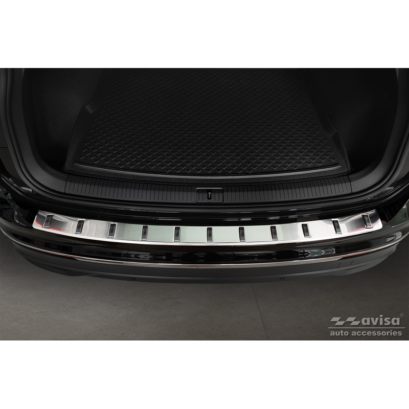 Protection de seuil arrière inox sur mesure pour Volkswagen Tiguan II 2016-2020 & Facelift 2020-2024 'STRONG EDITION'