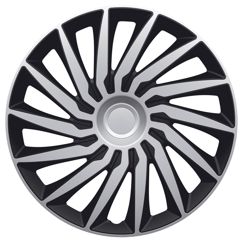Jeu d'enjoliveurs Kendo 14-inch argent/noir