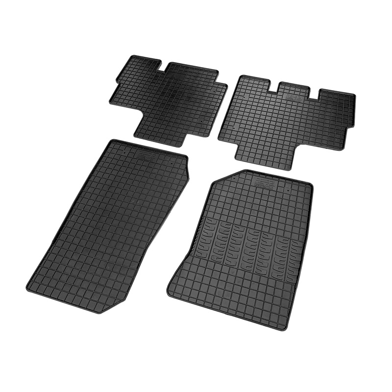 Set tapis de caoutchouc sur mesure pour Jeep Wrangler III (JK) 2007-2018 (4-pièces)
