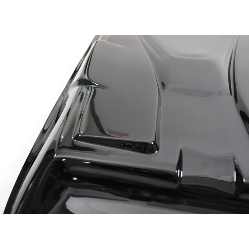 Écope de capot sur mesure pour Nissan Navara NP300 (D23) 2014-2021 - Noir brillant
