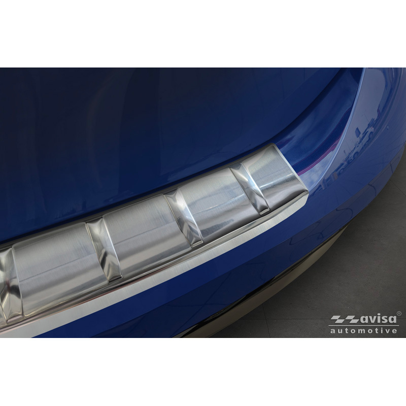 Avisa Protection de seuil arrière inox sur mesure pour Audi A5 Avant (B10) 2024- 'Ribs'