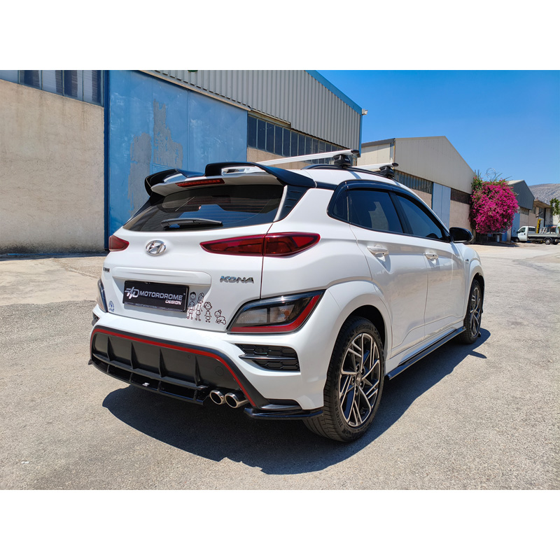 Motordrome Becquet de toit sur mesure pour Hyundai Kona mk1 Facelift 2020-2023 (PU)