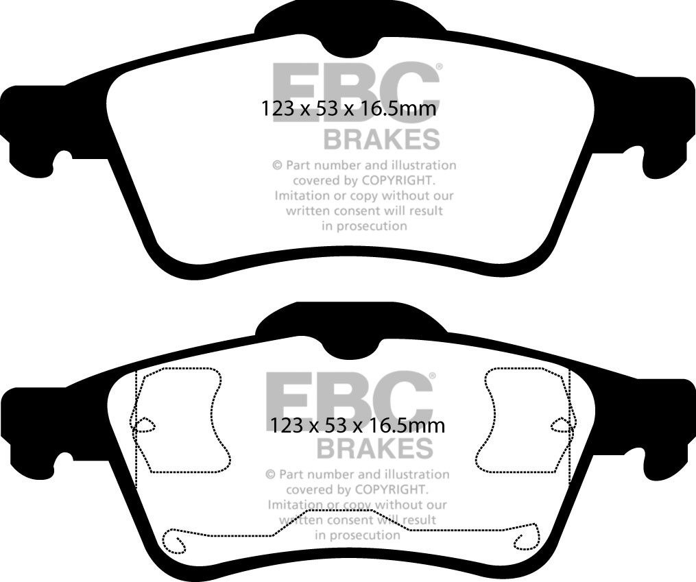 EBC Brakes RENAULT Espace 2.0 2003-2006 Remblokken achterzijde