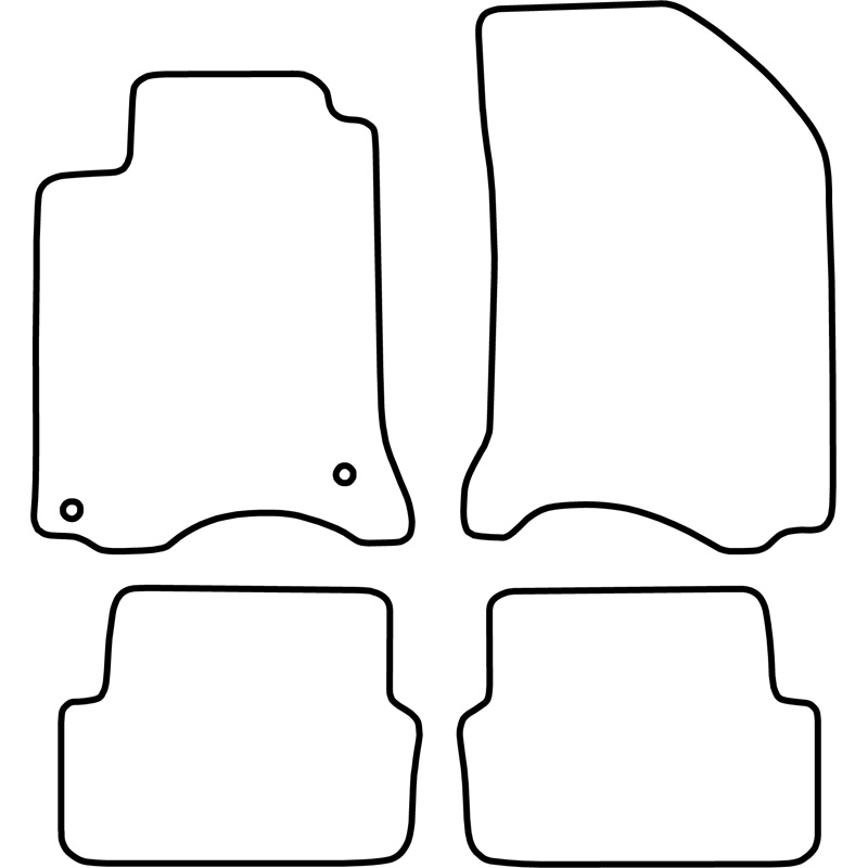 Set de tapis de sol sur mesure pour Renault Laguna 2001-2008