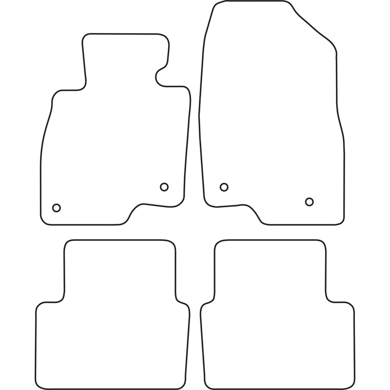 Set de tapis de sol sur mesure pour Mazda 3 2013-2018