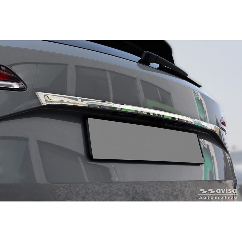 Avisa Revêtement d'habillage du hayon du coffre inox Chrome sur mesure pour Skoda Karoq (NU7) Facelift 2022-