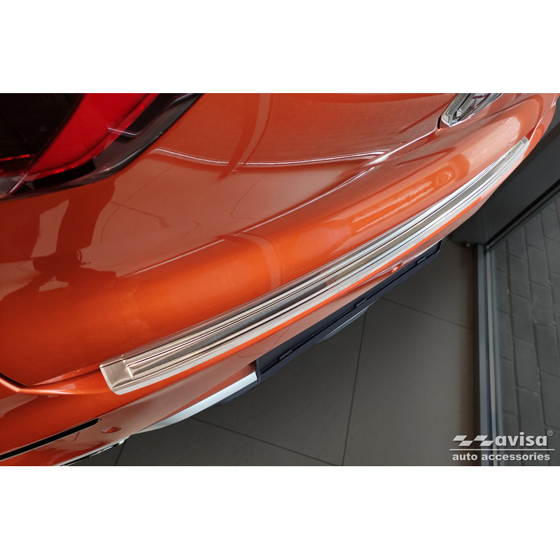 Protection de seuil arrière inox sur mesure pour MG ZS FL 2019-2024 'British Flag'