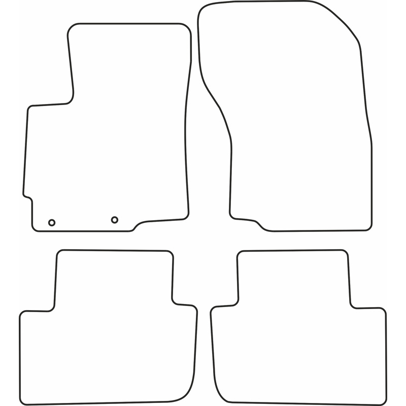 Set de tapis de sol sur mesure pour Mitsubishi Outlander III 2012- excl. PHEV