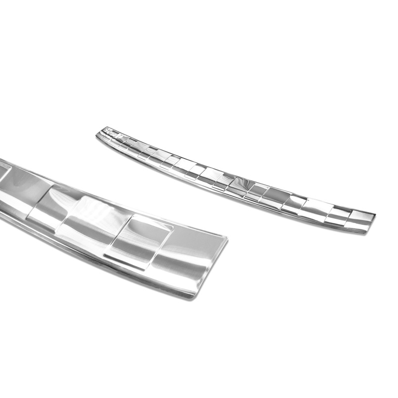 Protection de seuil arrière inox sur mesure pour Kia Sportage IV Facelift 2018-2021 'Ribs'