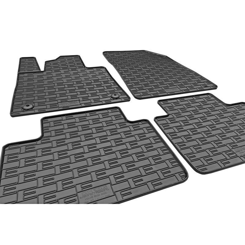 Set tapis de caoutchouc sur mesure pour Volvo EX30 2023- (4-pièces + points de fixage)