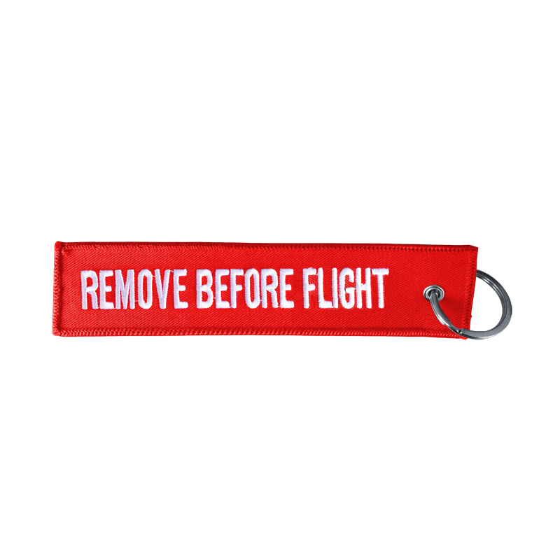 Simoni Racing Porte-Clés Remove Before Flight - Rouge