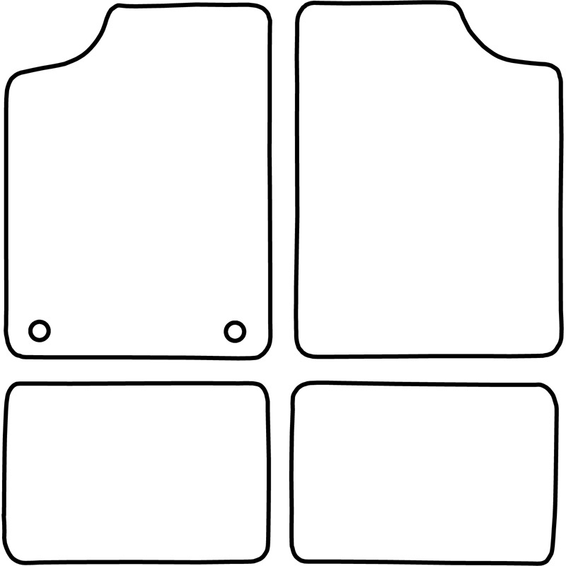 Set de tapis de sol en velours sur mesure pour Citroen AX 1987-1996