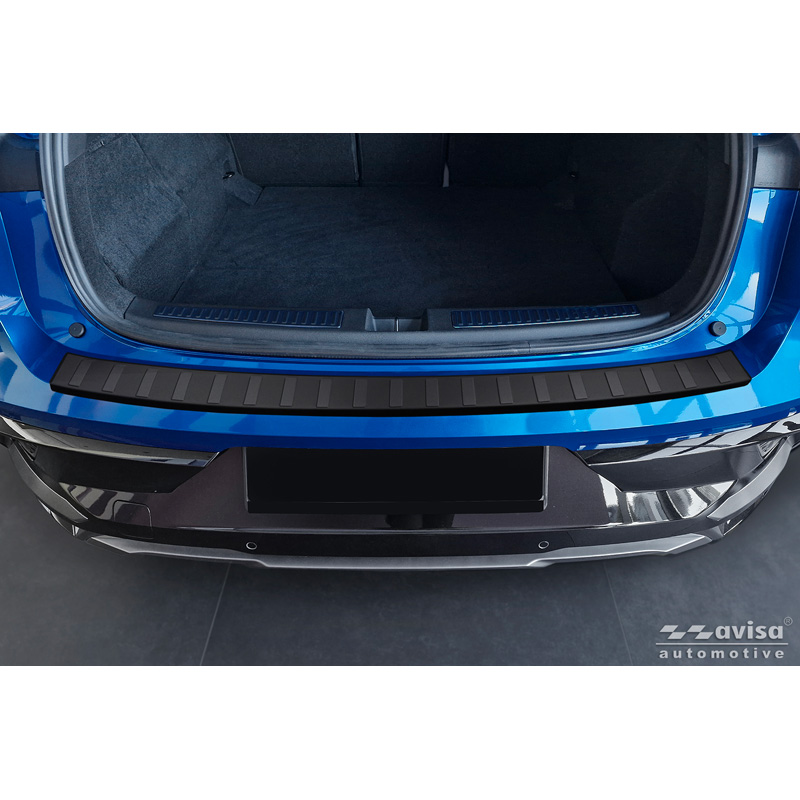 Protection de seuil arrière inox noir mat sur mesure pour Renault Rafale 2023- 'Ribs'