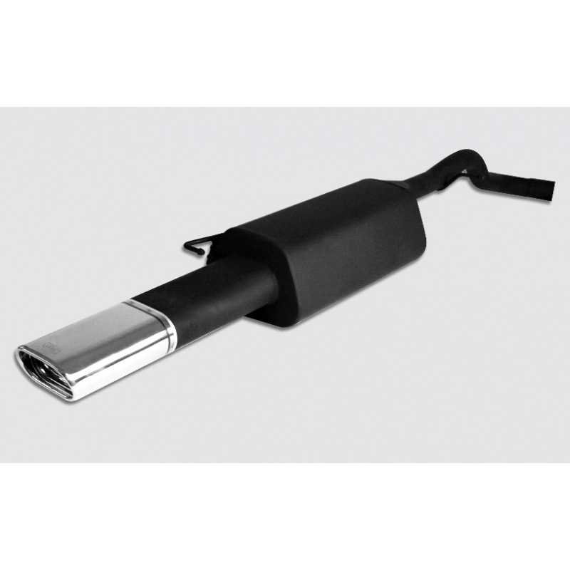 Échappement sur mesure pour Volkswagen Bora 1.4i 55kW/1.6i 74/75/77kW/1.8i 20V 92kW/1.8T 110kW/2.0i 85kW/1.9SDI 50kW/1.9TDI 66/74/81/85/96/110kW/2.3i V5 110/125kW 1999-2005 145x75mm
