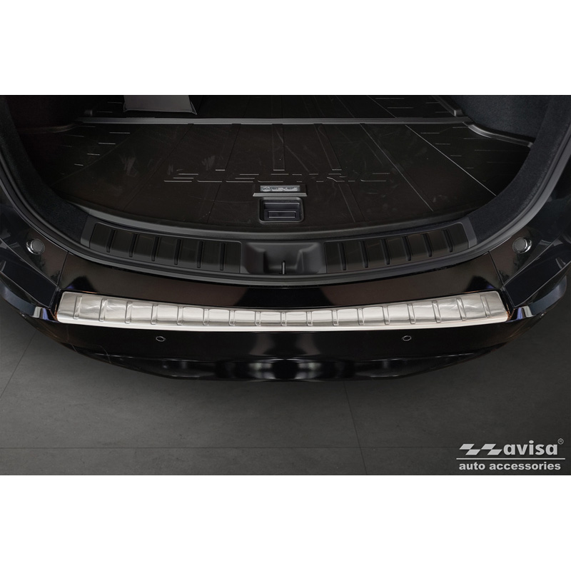 Protection de seuil arrière inox sur mesure pour Lexus RZ 2023- 'Ribs'