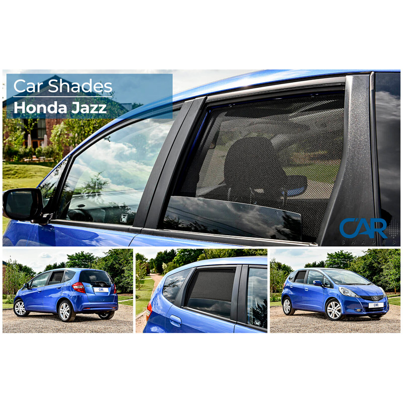 Set de Car Shades (portes arrières) sur mesure pour Honda Jazz III 2008-2015 (2-pièces)