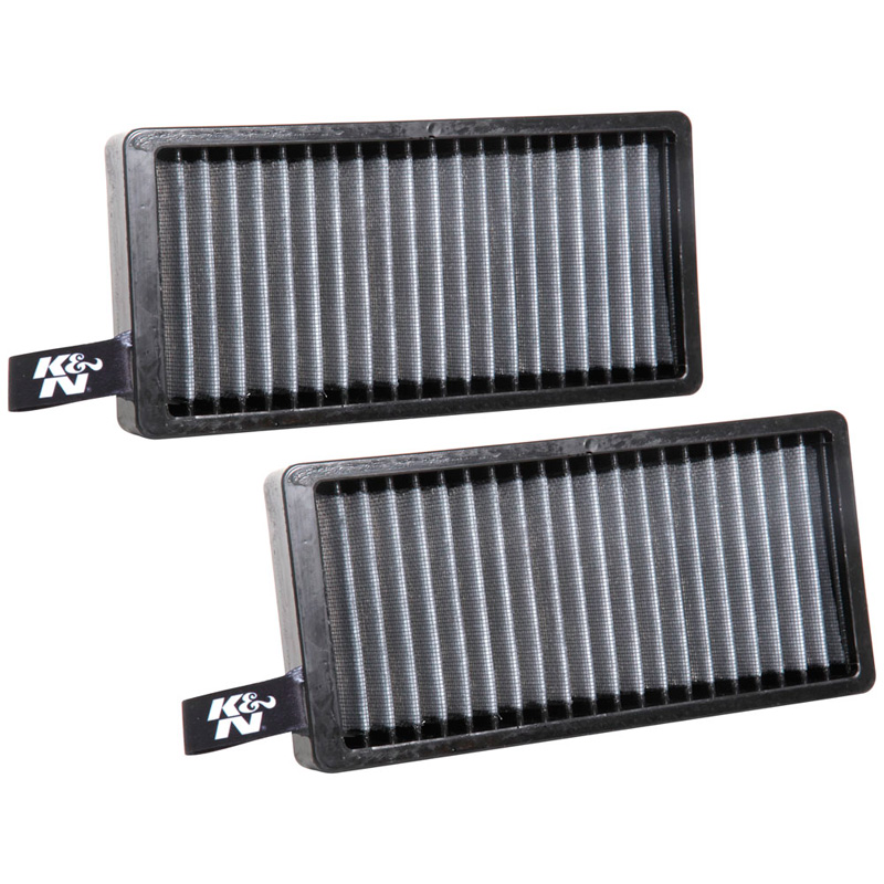 K&N Filtre à Air d'Habitacle sur mesure pour BMW i3 0.6/X1 2.0/X2 2.0 & Mini Cooper 1.5/2.0 (2 pièces) (VF2060)