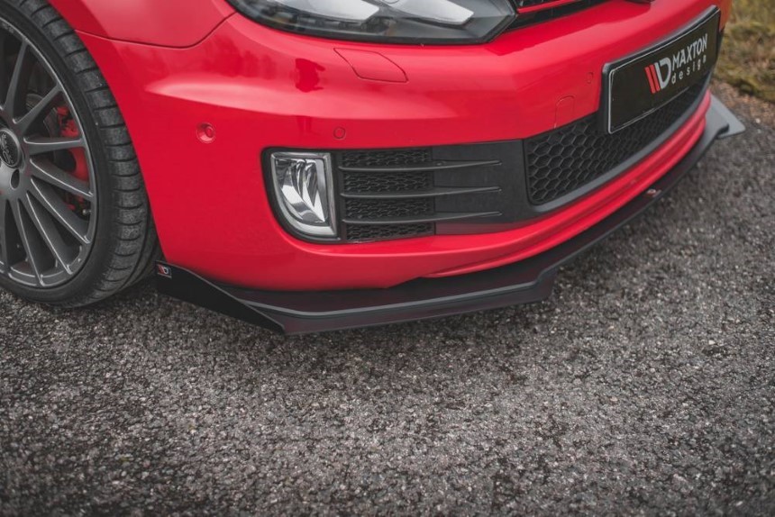 Race Voorspoiler + opzetsuk VW Golf 6 GTI Maxton Design v.3 duurzaam