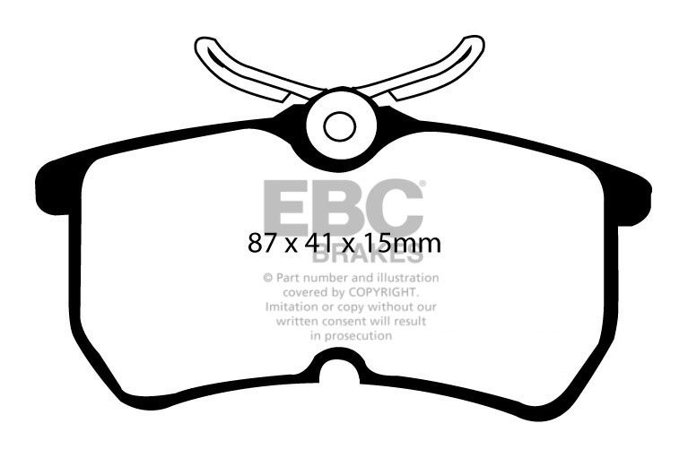 EBC Brakes FORD Focus 1.8 98-2005 Remblokken achterzijde