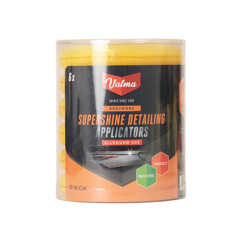 Valma V015 Supershine detailing applicator pads, set à 6 pièces