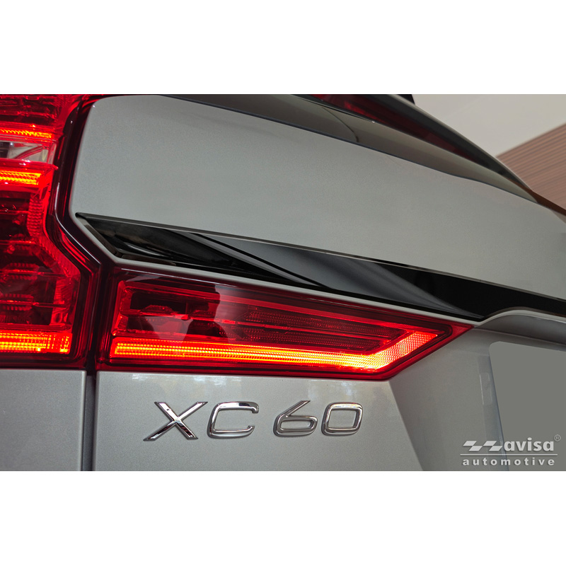 Avisa Moulure de hayon en Inox Noir Chrome sur mesure pour Volvo XC60 II 2017-2021 & Facelift 2021-