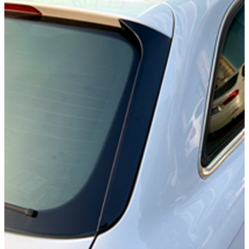 Jeu de déflecteurs d'air lunette arrière sur mesure pour Audi A4 (B8) Avant/Allroad 2008-2015 excl. S-Line (ABS Noir Luisant)