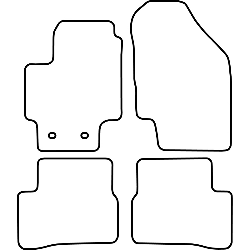 Set de tapis de sol sur mesure pour Hyundai Accent 2006-2009