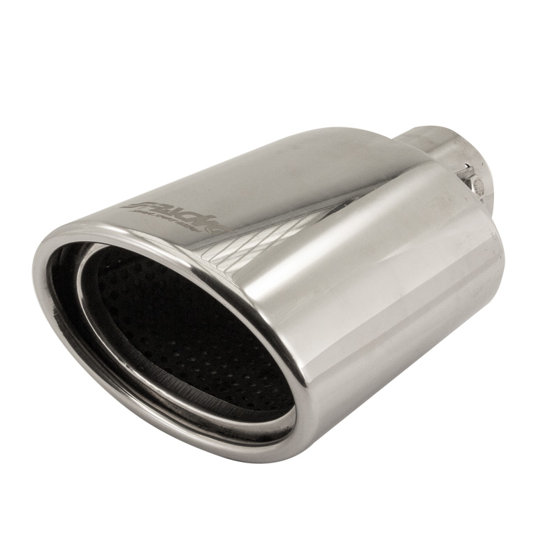 Simoni Racing Embout d'Échappement Ovale Inox - 119x76xL178mm - Montage ->55mm