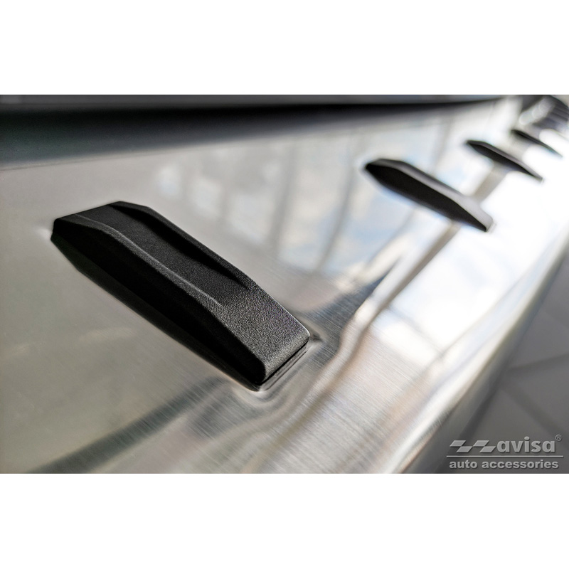 Protection de seuil arrière inox sur mesure pour BMW X5 (G05) M-Sport 2018- 'STRONG EDITION'