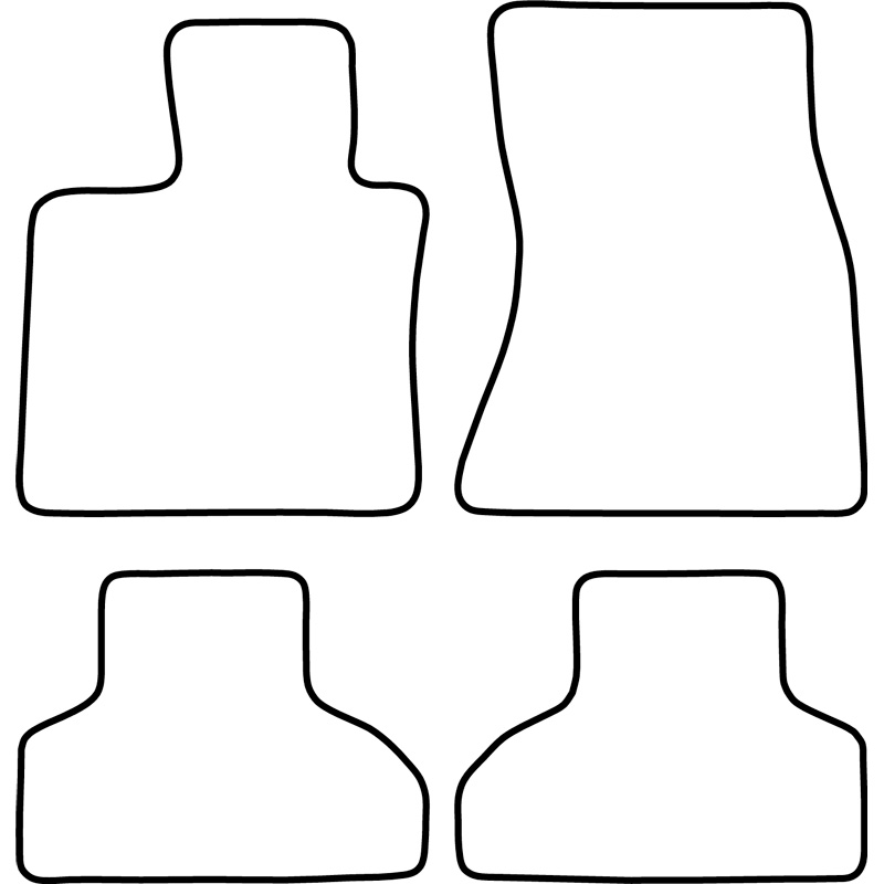 Set de tapis de sol en velours sur mesure pour BMW X5 (G05) 2018-