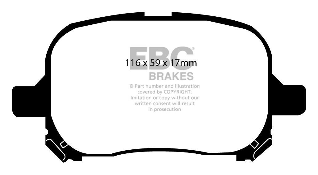 EBC Brakes TOYOTA Camry 2.2 (SVX20R) 96-2001 Remblokken voorzijd